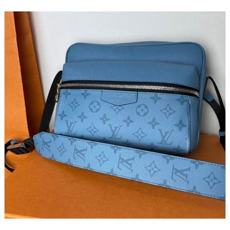 sacoche louis vuitton bleu homme|sacoche Louis Vuitton unboxing.